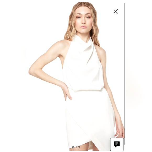 Camo Asymmetric Satin Cocktail Dress - Picture 1 of 8